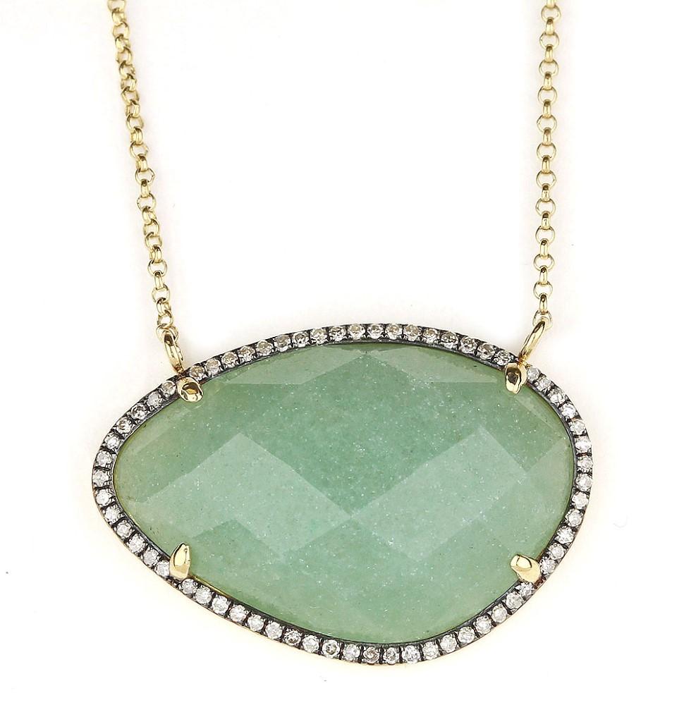 Yellow Gold "Slice" Pendant